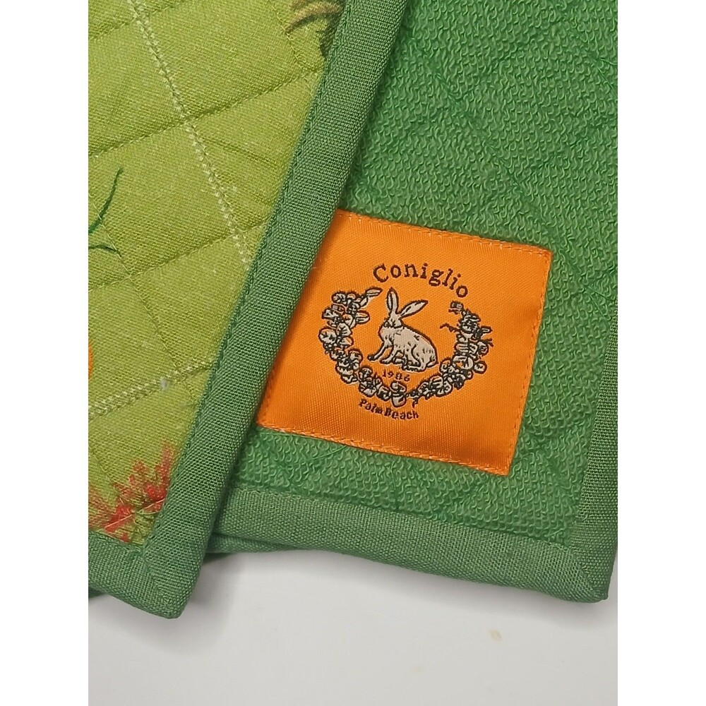 Coniglio Palm Beach Placemats Set Of 4 Reversible Tropical Print/ Green NWT $250 - Picture 7 of 16
